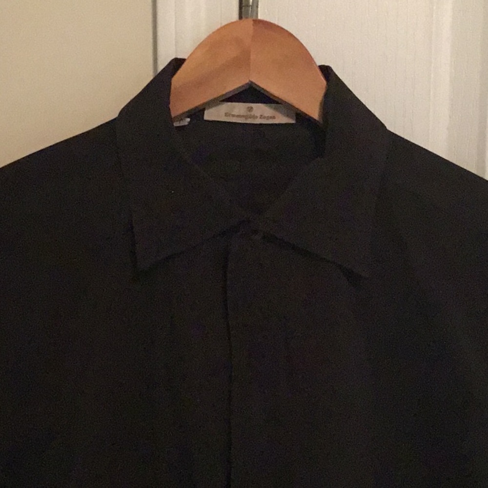 Men’s Ermenegildo Zegna fly front shirt